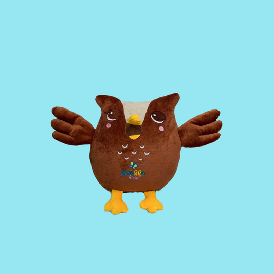 MASCOTE DE PELUCIA CORUJA