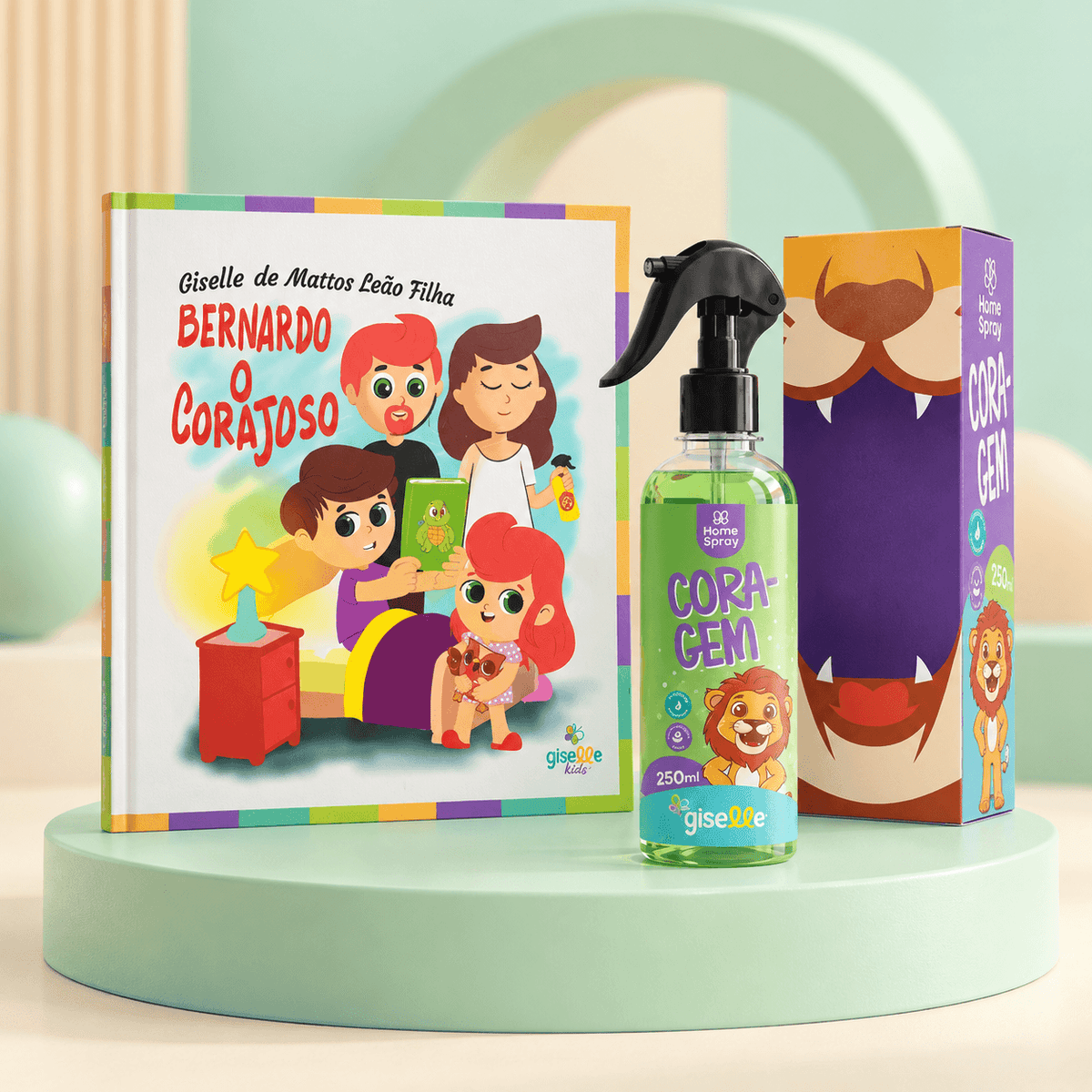 KIT: Kit Família: Livro do Bernardo, o corajoso + Home Spray