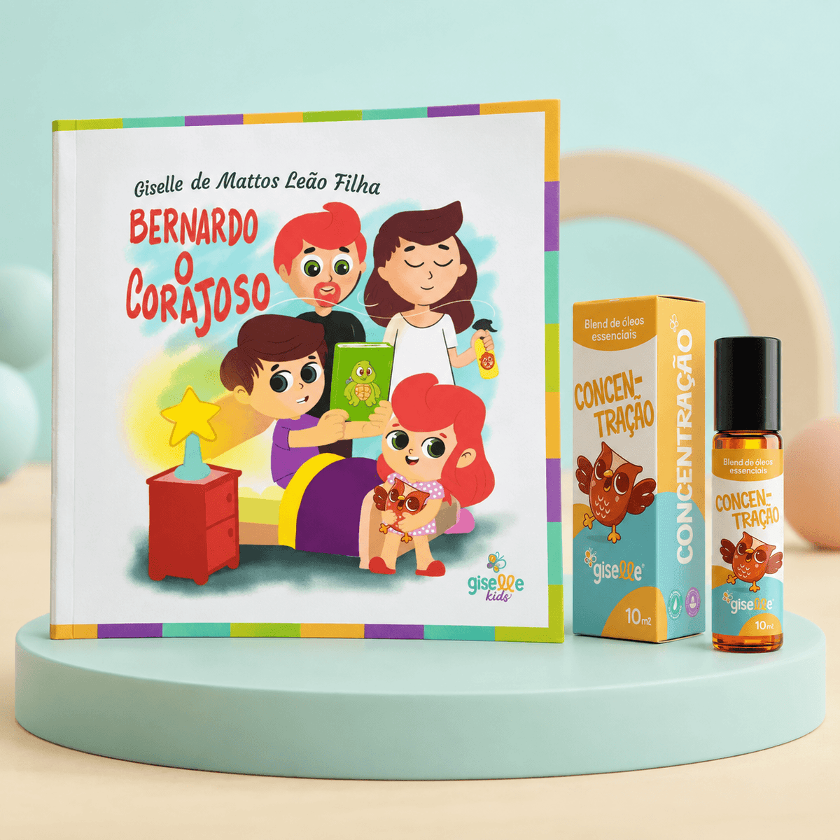 Kit Leitura: Livro Bernardo, o Corajoso e Blend Concentração