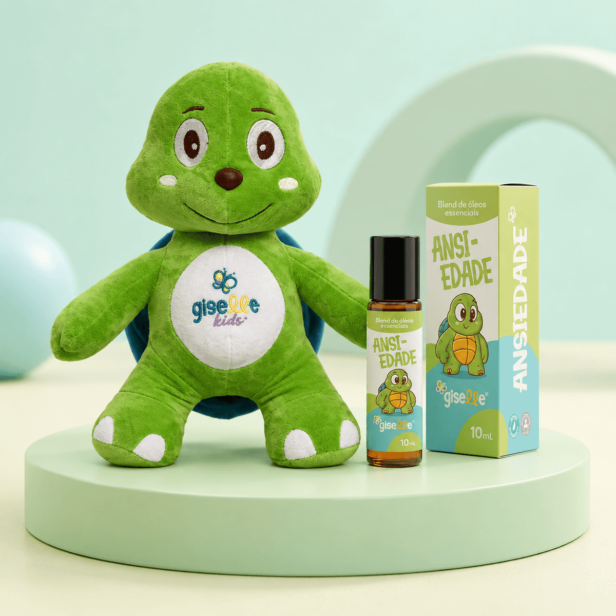 Kit Tartaruga: Mascote Tartaruga TITO e Blend Ansiedade
