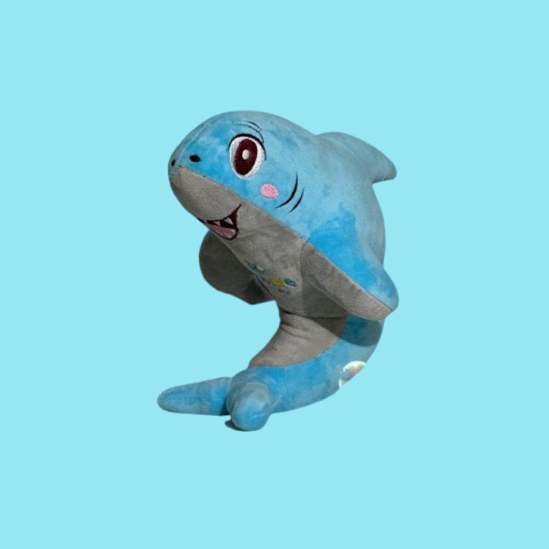 MASCOTE DE PELUCIA TUBARÃO